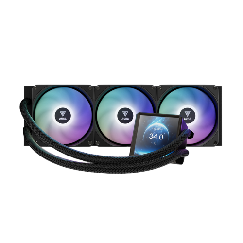 Gamdias AURA GL360 LCD ARGB All-in-One Liquid CPU Cooler with LCD Display